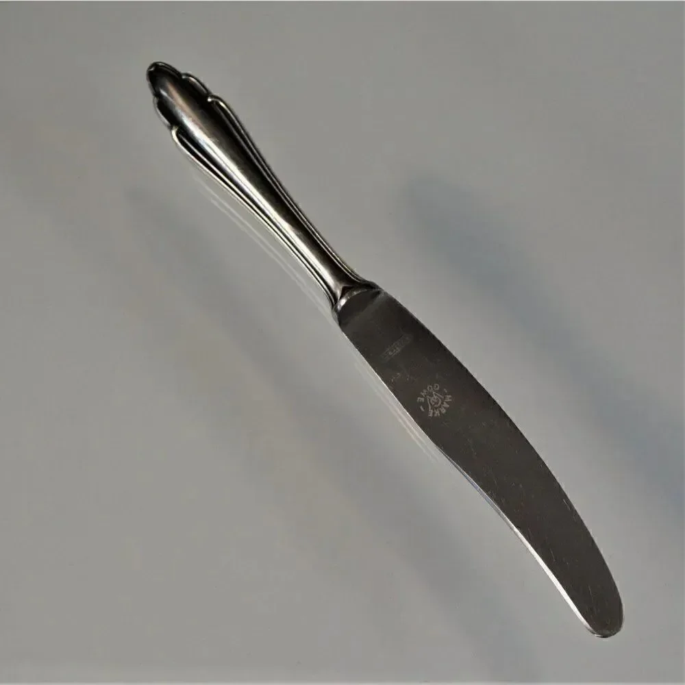 Vintage Gowe Wellner German Sliver Plate Knife Marke GW Gowe 90 18